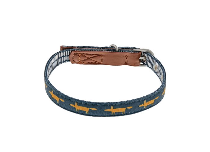 Mr Fox Pet Collar Midnight - Small